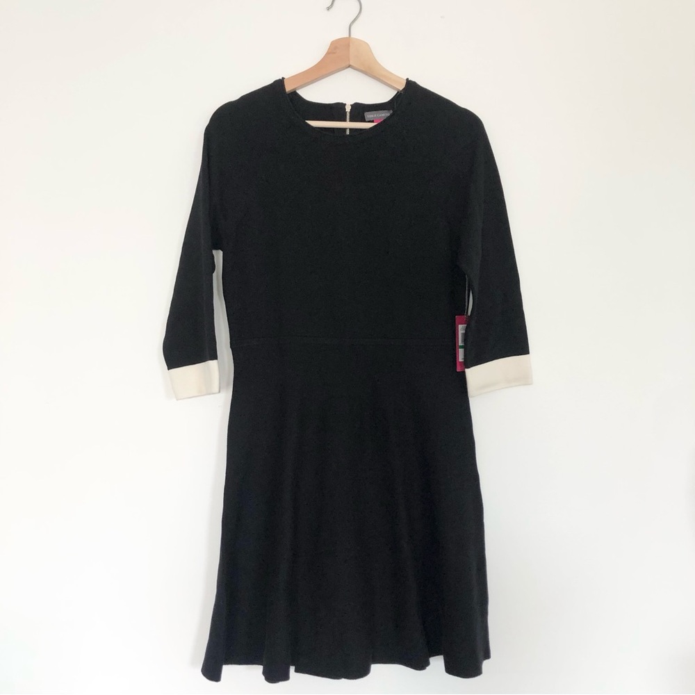 NWT Vince Camuto Long Sleeve Black Sweater Dress